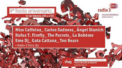 Ventana mundial Perdóneme Pensamiento IV Fiesta Radio 3 Extra en Madrid: Miss Caffeina, Carlos Sadness, Ángel  Stanich, Rufus T. Firefly, The Parrots... - MERCADEO POP