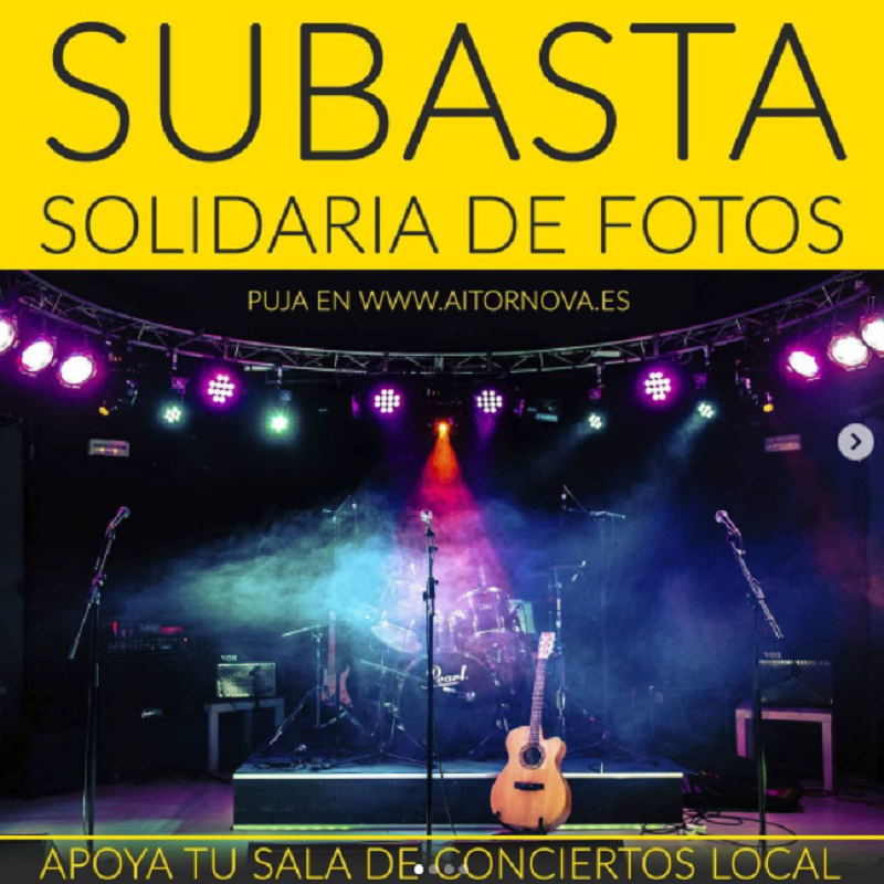 Subasta solidaria de fotos para ayudar a las salas de conciertos