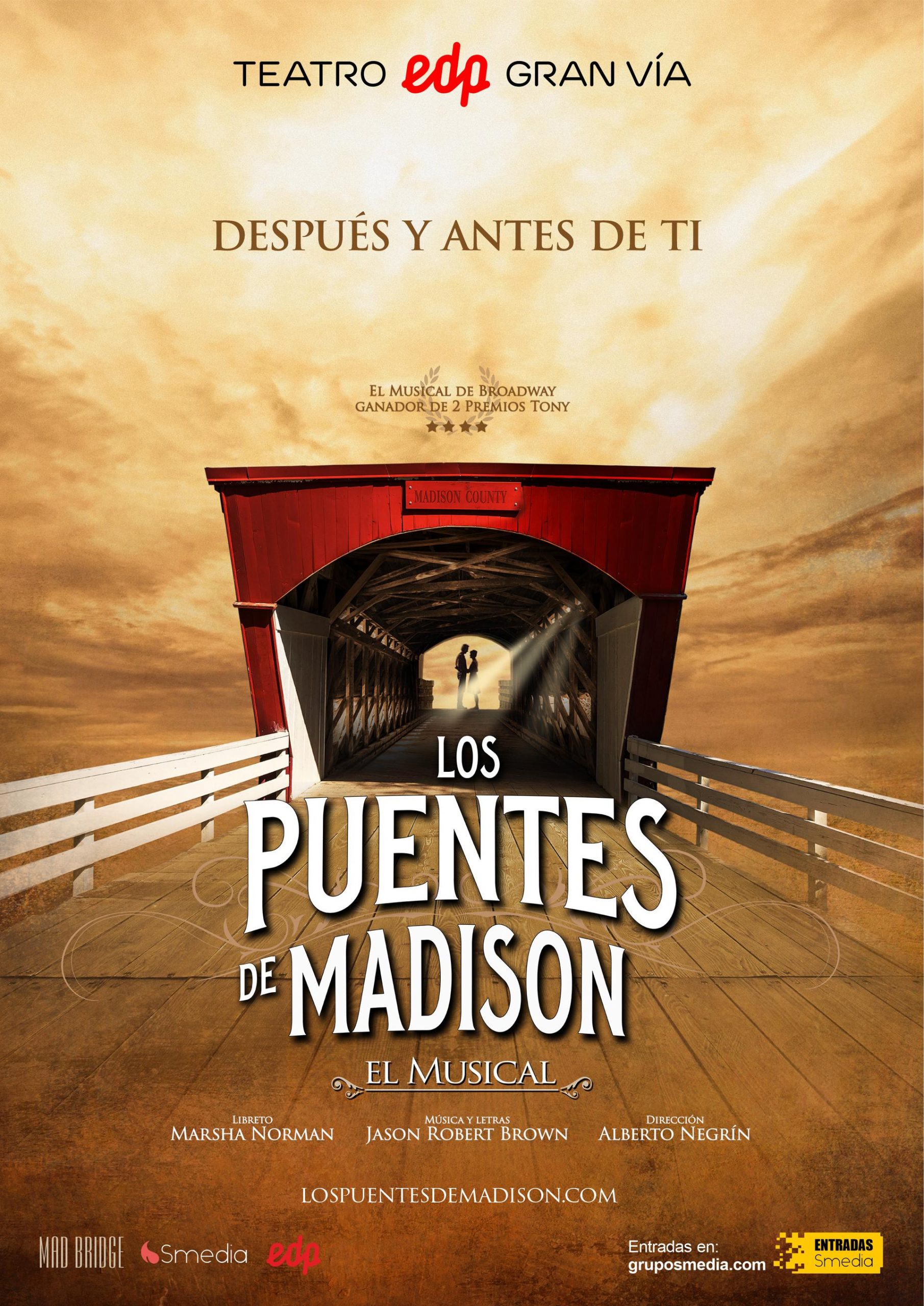 El musical de 'Los puentes de Madison' llega a Madrid - MERCADEO POP