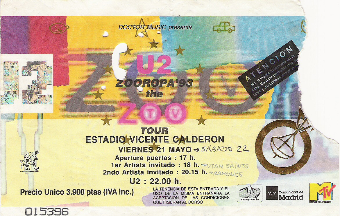 U2 MADRID 1993